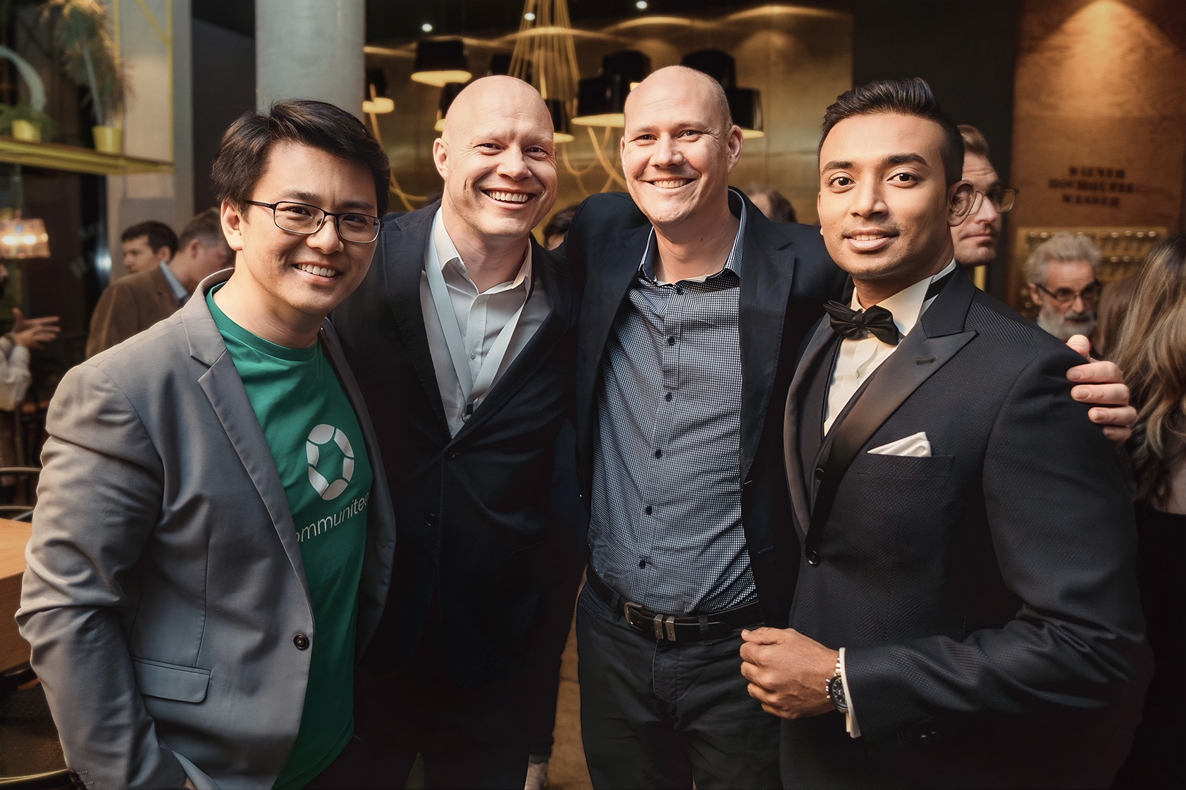 WSA Winners from Australia (L to R) Victor Lee, Mark Macdulffie & Eric Brace together with WSA Australia National Expert - Sachi Wickramage at the WSA Global Congress in Vienna